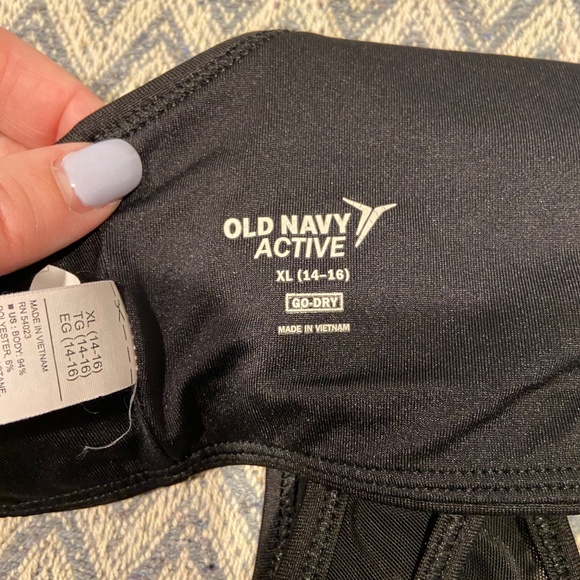 Old Navy Active Girls Black Sports Bra Sz 14–16 - Picture 4 of 4